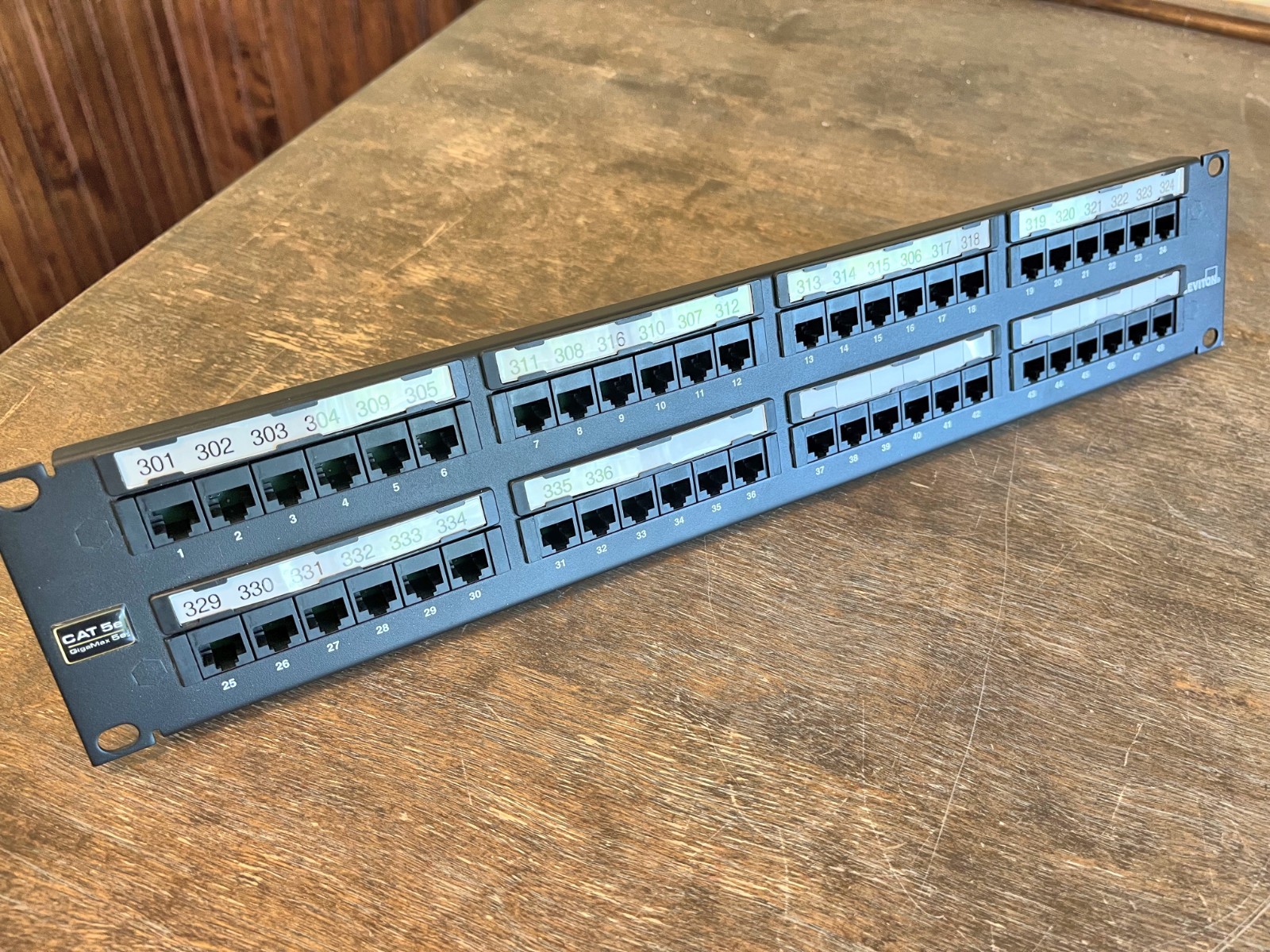 Leviton CAT 5e GigaMax 5e 48 Port T568B Ethernet Patch Panel