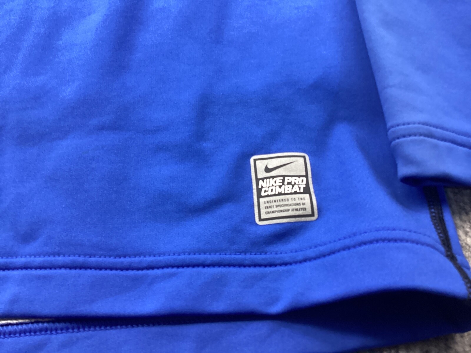 Nike Pro Combat 1/4 Zip Pullover Mens Large Hyperwarm Dri Fit Max Fitted Boxing