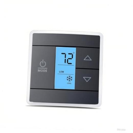 3316250.712 RV Thermostat Replacement, 3-Wire Heat/Cool, Black | 12V, Wall