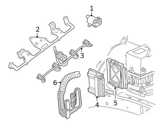 Genuine GM Spark Plug Wire 89018055