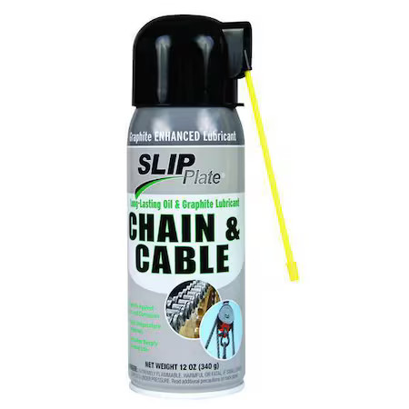 Slip Plate Chaincable-6Cs 12 Oz, Aerosol Can, Mineral Oil, Black