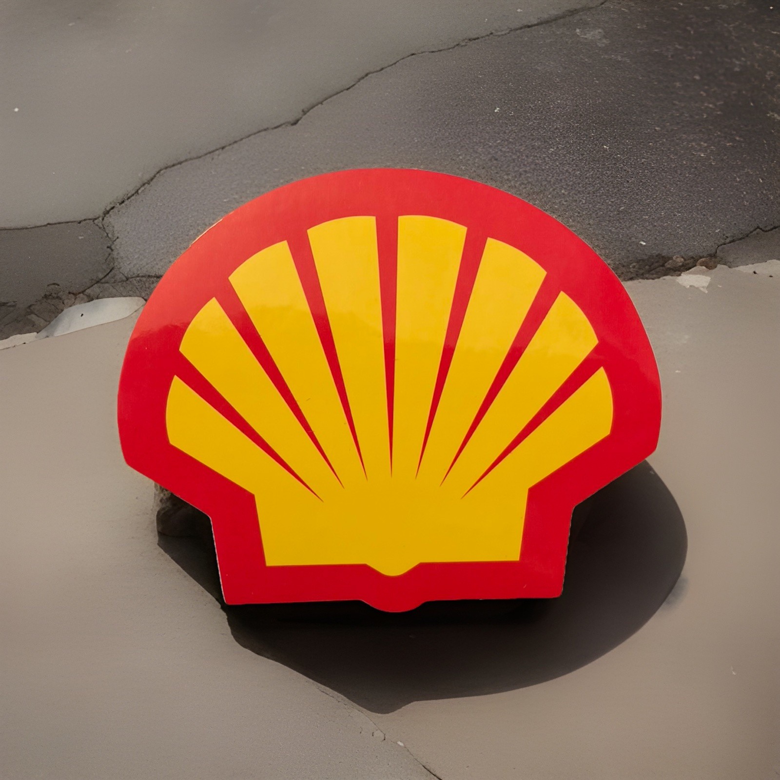 Shell Sport Racing Oils Decal. *Glossy* Size.2.5”X 2”inch. Free Ship W/Trackin