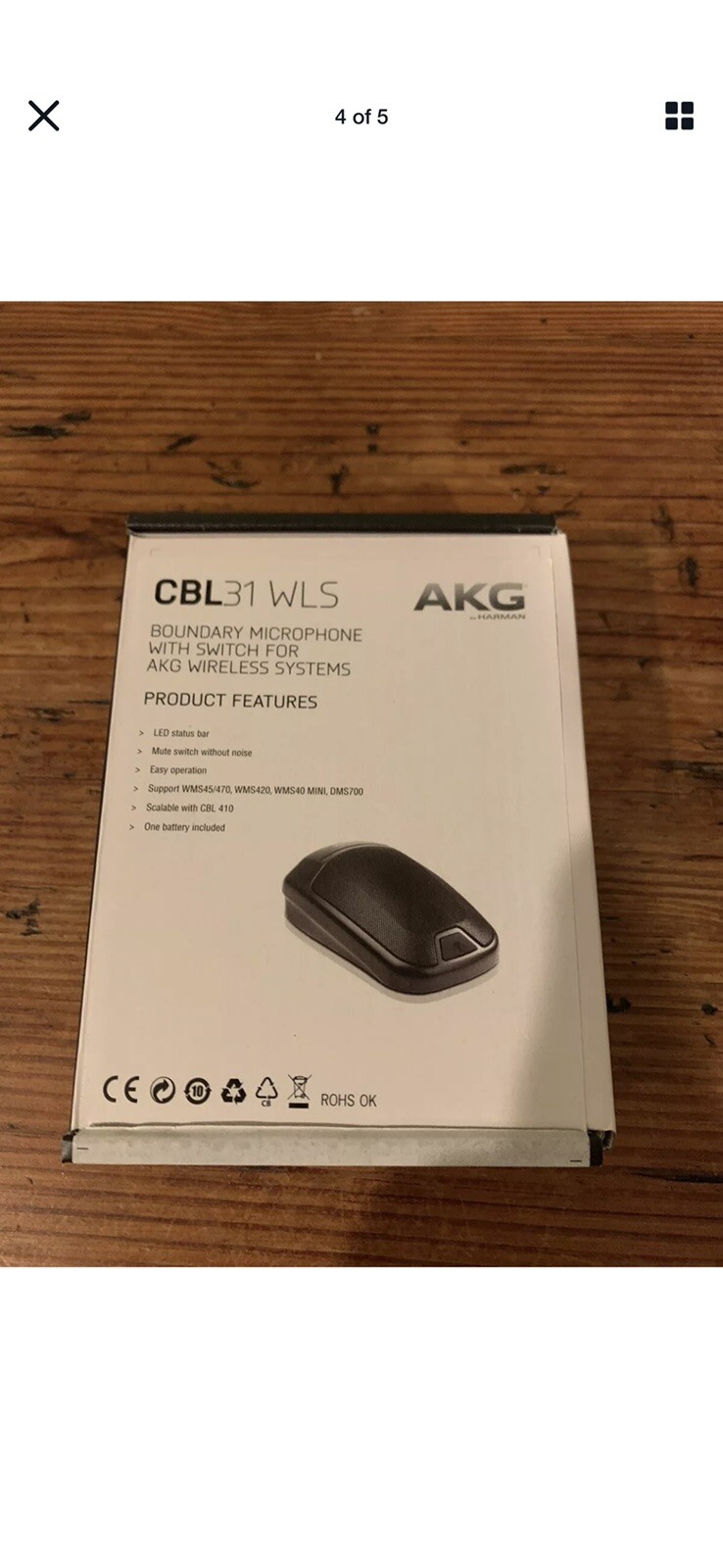 AKG CBL31 WLS Boundary Microphone