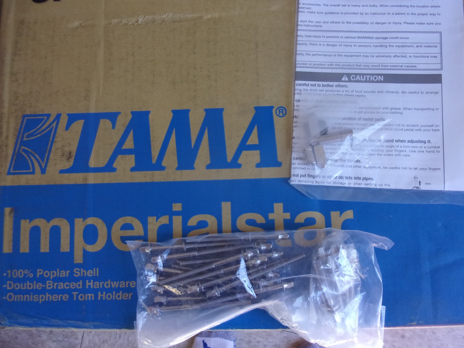 Tama Imperialstar Lot of Bass Drum & Tom Tension Rods Manual Key New Drum Parts