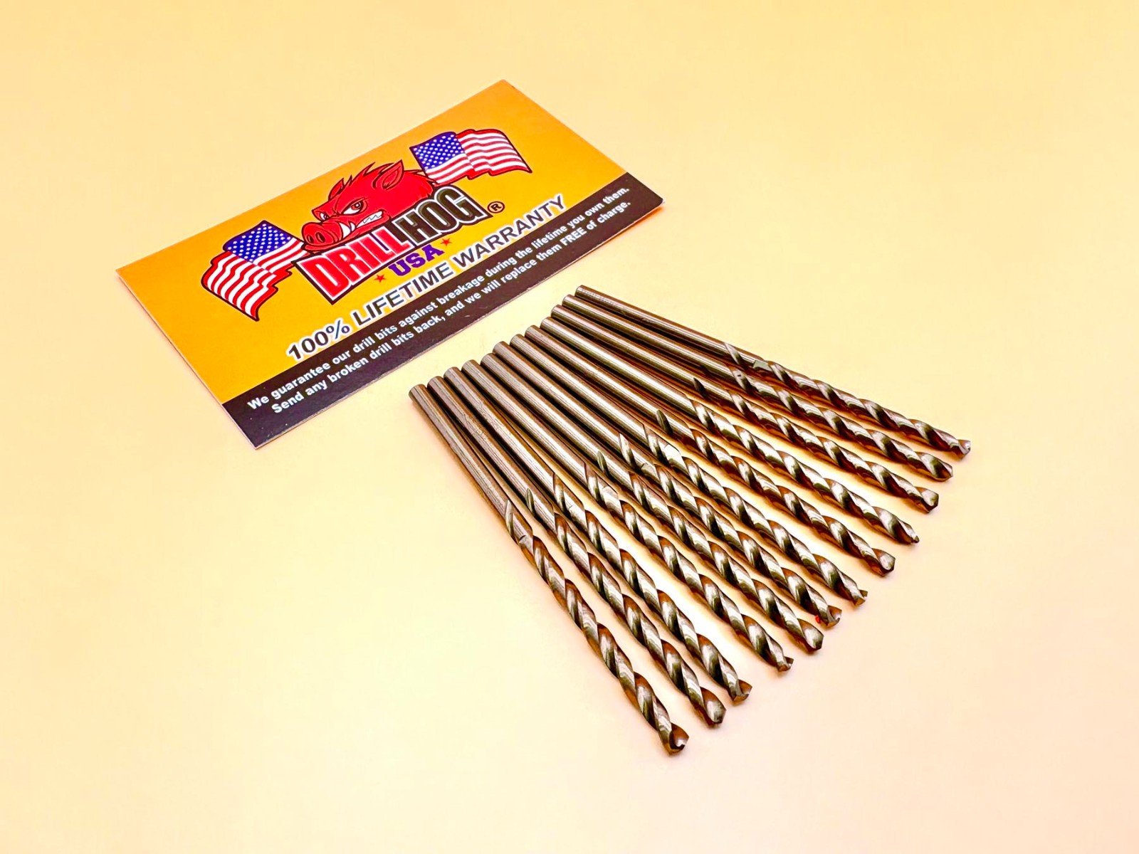 5/64 Drill Bit 5/64 Cobalt Bit M42 5/64 Bit Drill Hog® Lifetime Warranty 12 Pack