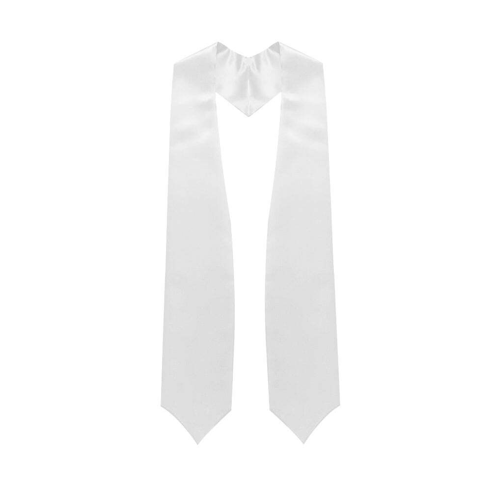 Endea Church White Premium Bridal Satin Choir Stole Unisex