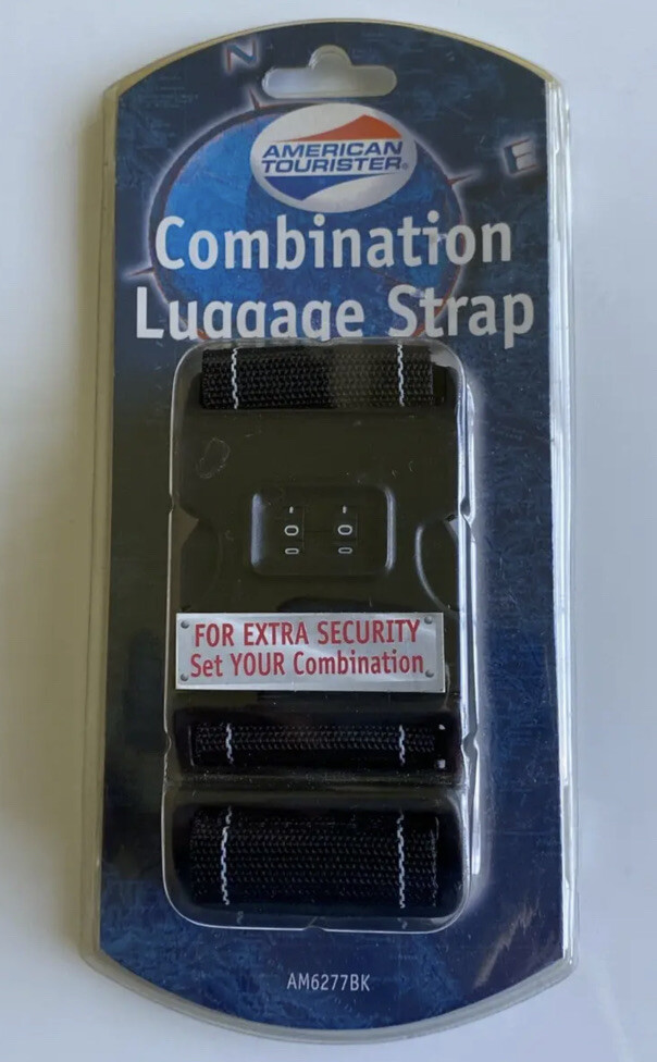 American Tourister Combination LUGGAGE STRAP, Built in Combination LOCK Travel