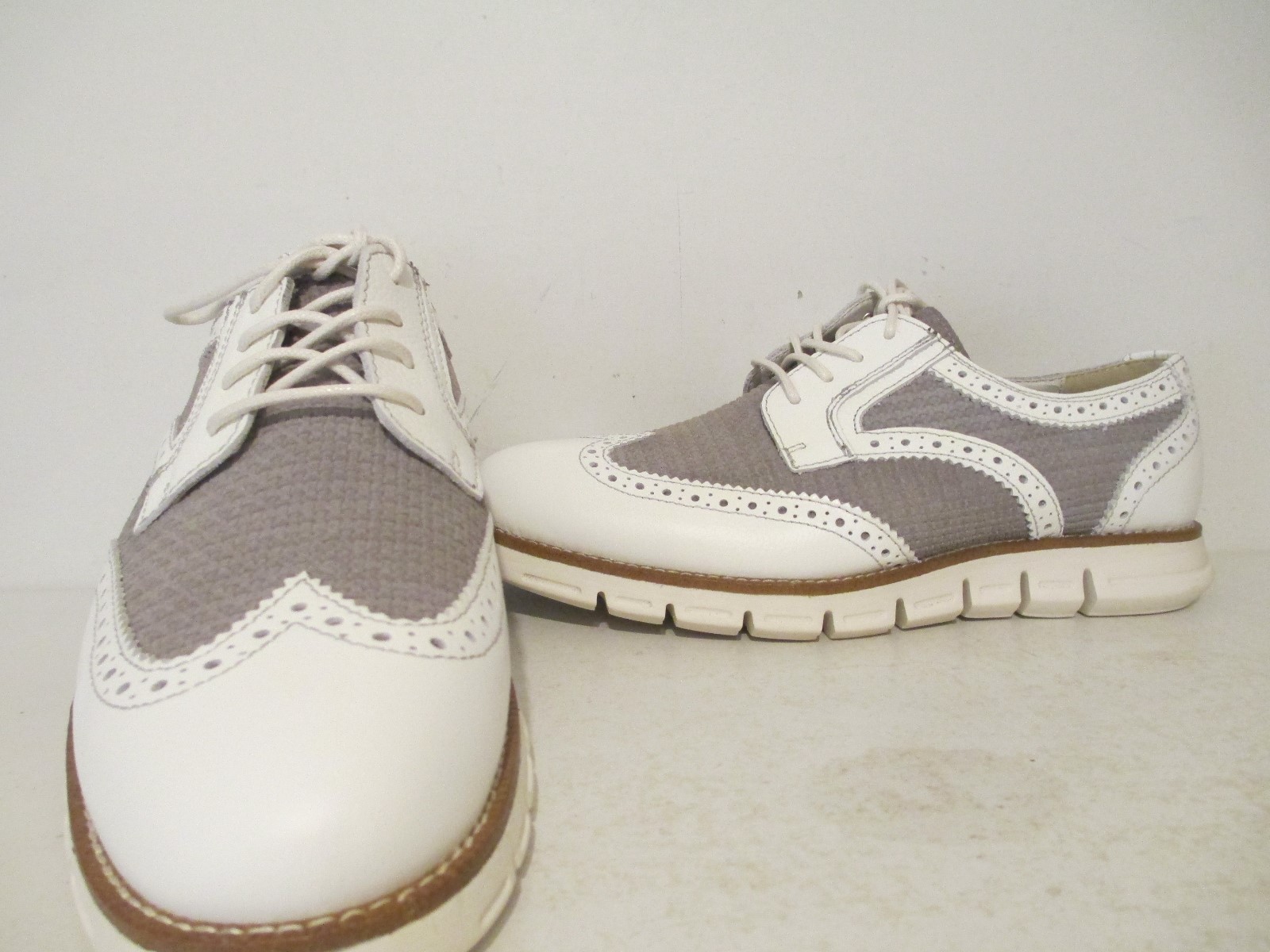 GBX Mens Hurt Leather Lace Up Oxford Casual Dress Shoes White Size 7.5 8 9