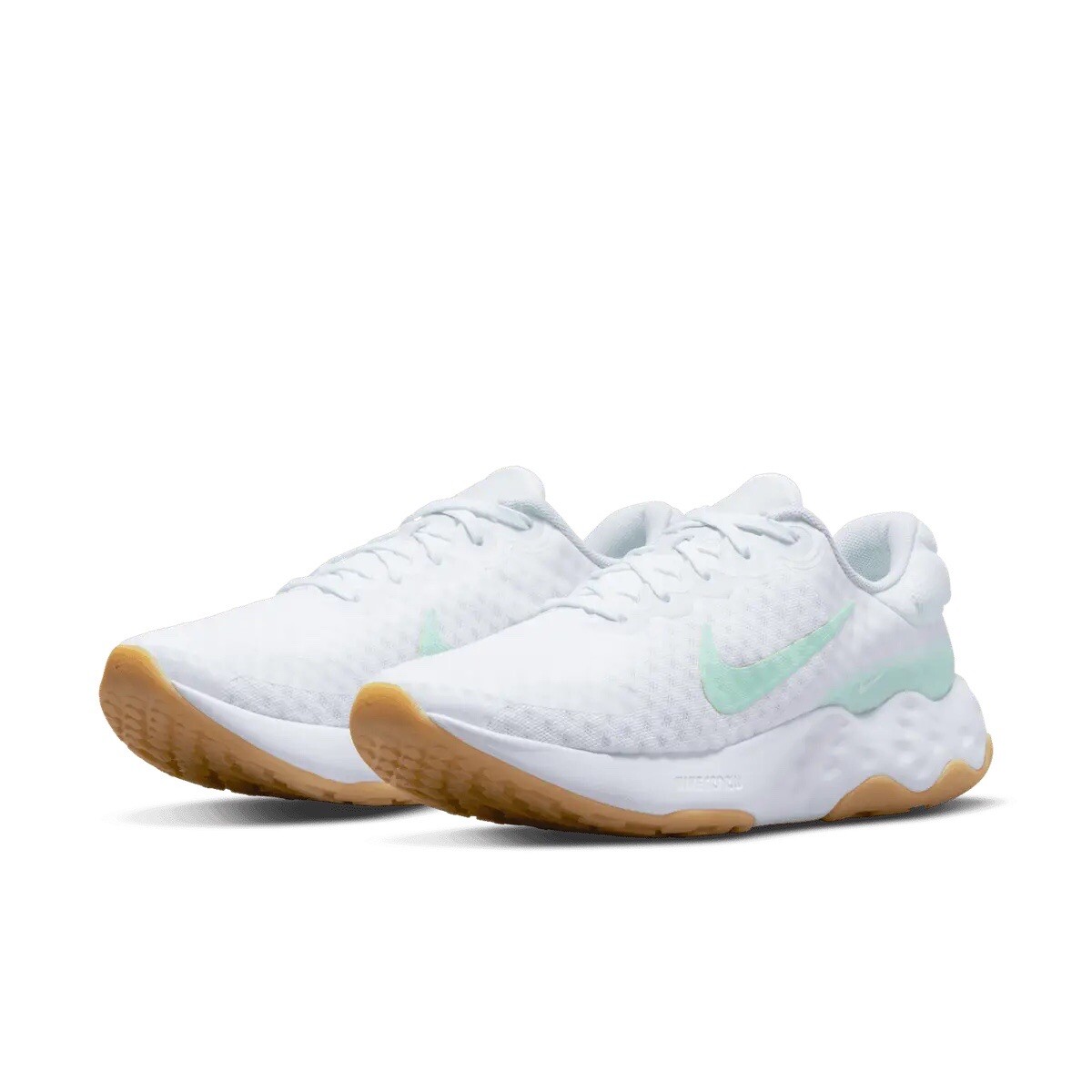 Women Nike Nike womens Renew Ride 3 Athletic Shoes White/Barely Green DC8184-101