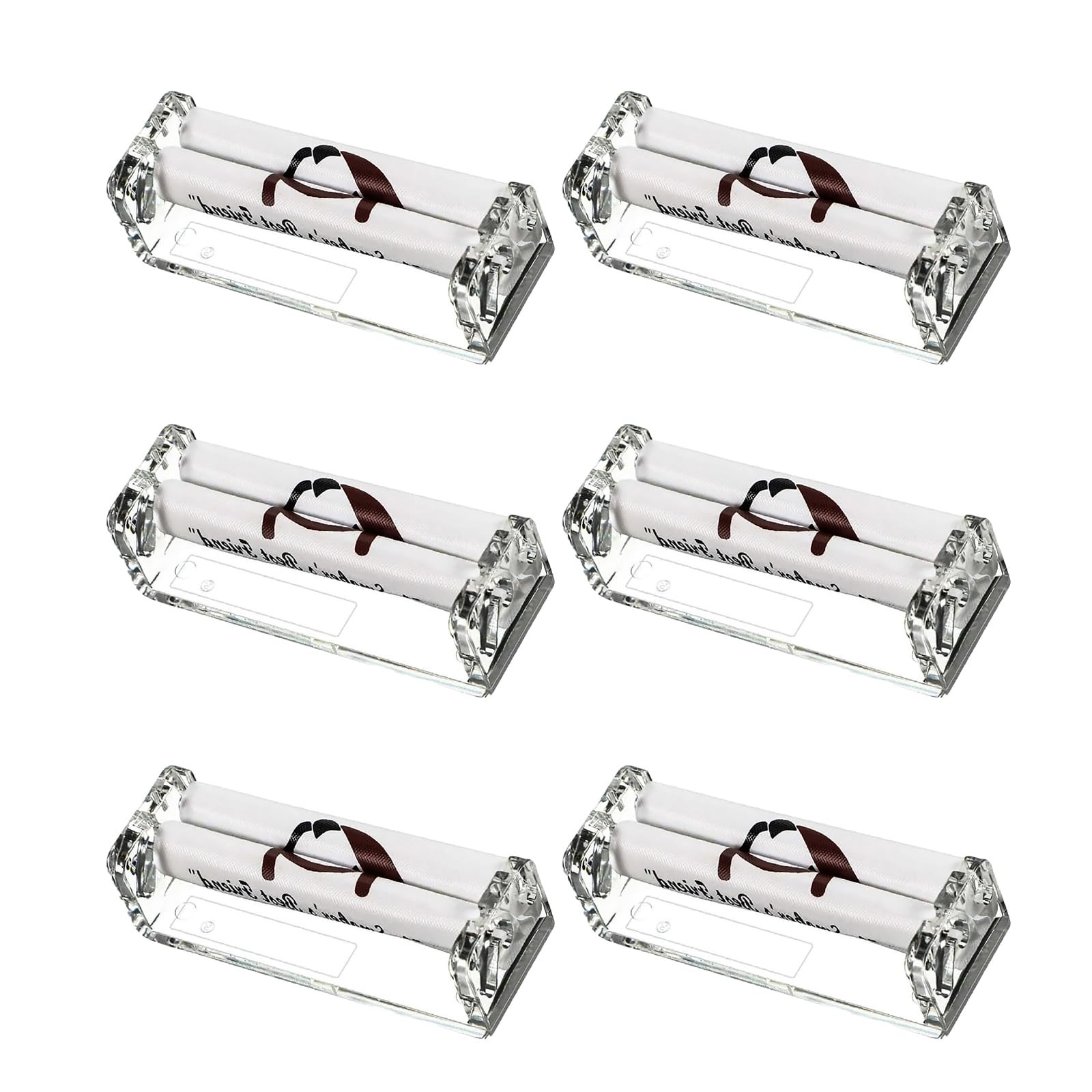 6 Pcs Cigarette Roller Plastic Cigarette Rolling Machine Hand Size Rolling Ma...