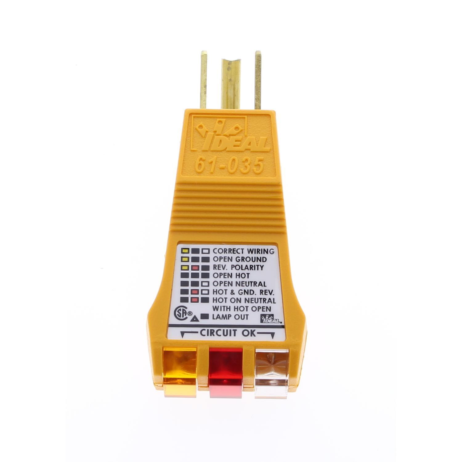 IDEAL 61-035 120V AC E-Z Check Circuit Tester