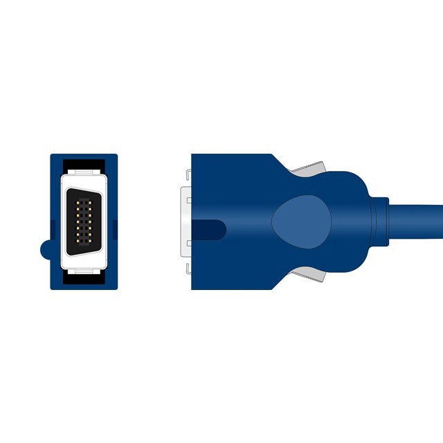 Nellcor DOC-10 Compatible use with Nellcor-Oximax sensor, SpO2 Adapter Cable, 3m