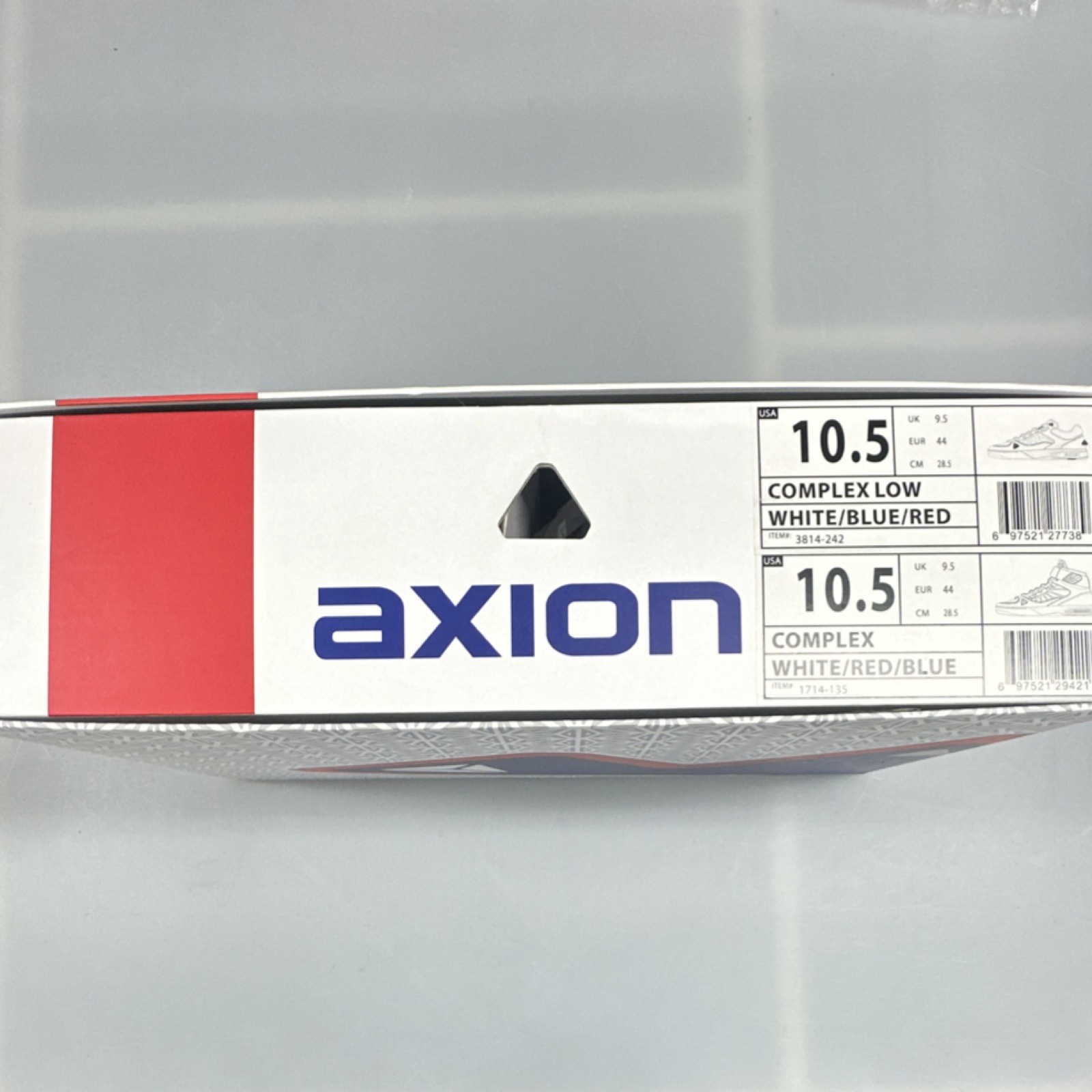Axion Complex Low & High Men's Skateboarding Shoes White Blue Red 11.5