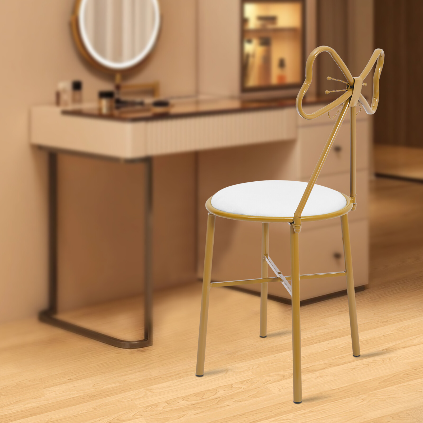 Butterfly Backrest Chair 34*34*80cm Make-up Chair Lounge Chair For Home/Terrace