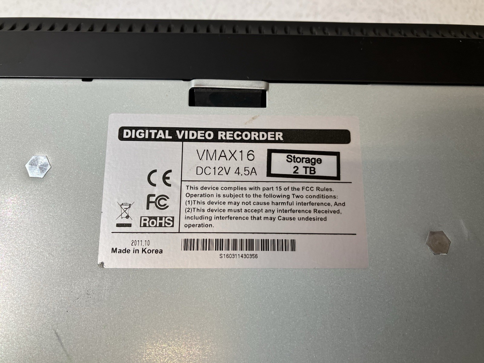 (FACTORY RESET) Digital Watchdog VMAX - VMAX16 16CH DVR 2TB Security Recorder