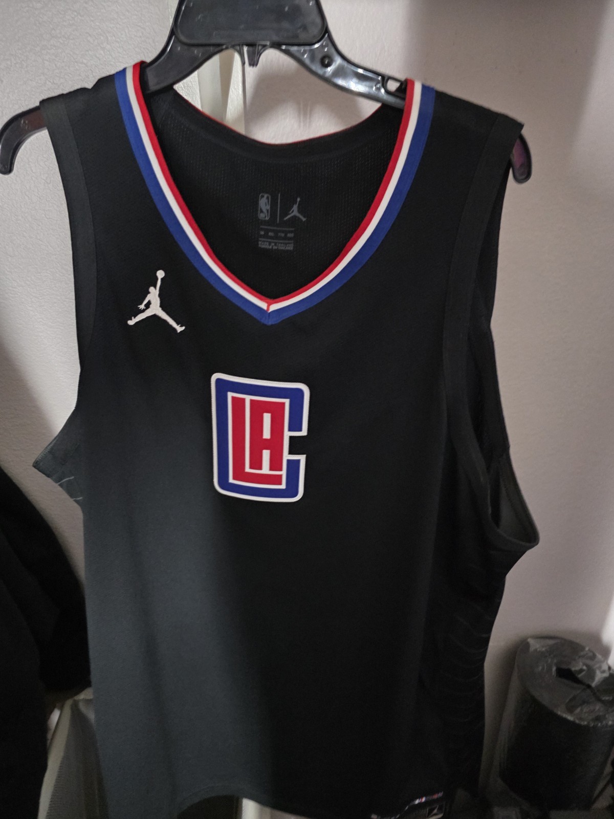Blank Authentic Nike Jordan LA Clippers Statement Jersey Size 56 Rare