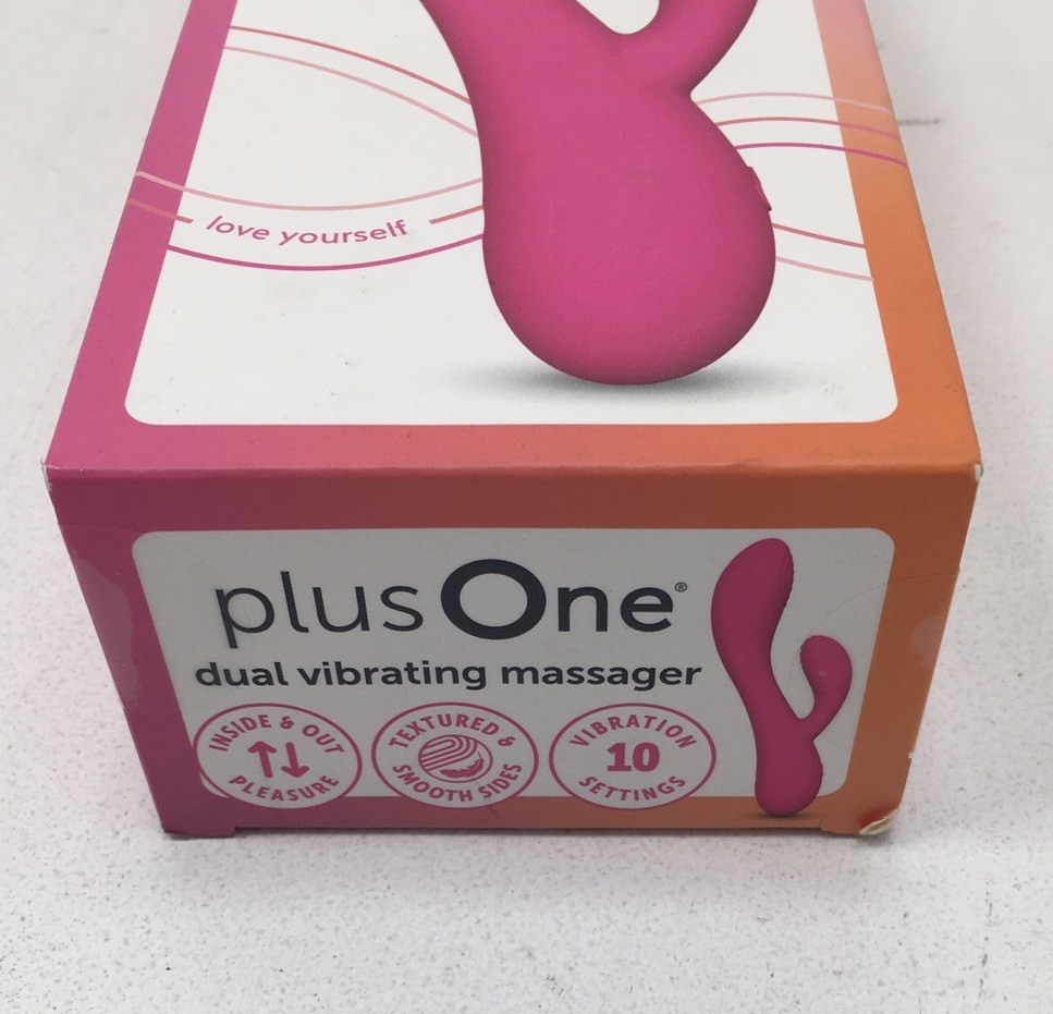 plusOne Waterproof and Rechargeable Dual Rabbit Vibrator Pink