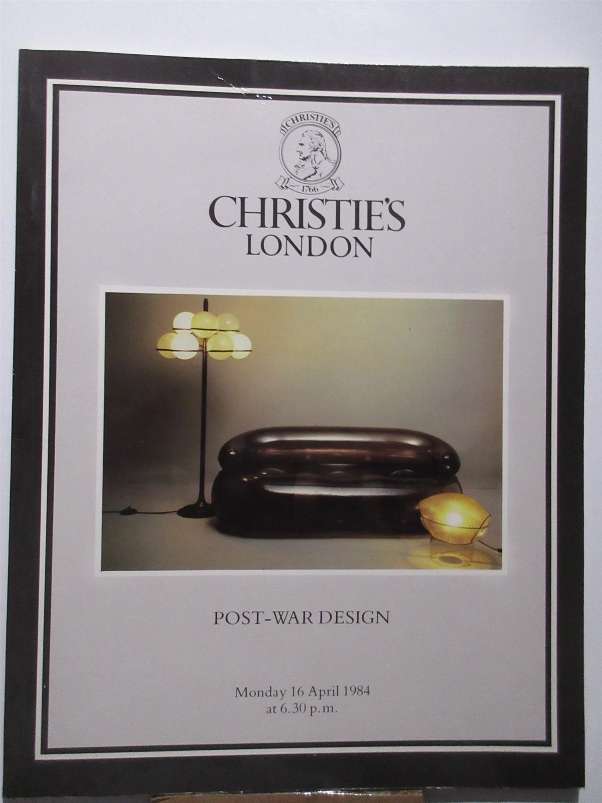 Christies London Post-War Design April 16 1984 Catalog