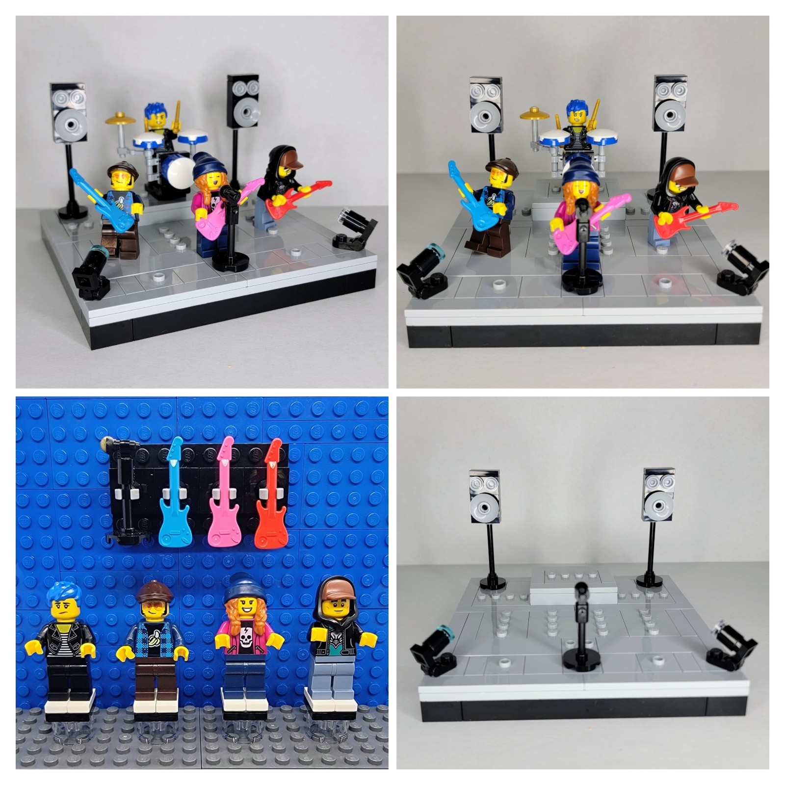 LEGO® NEW Rock Band Minifigures Stage Drums Speakers Guitar Microphone YOU PICK