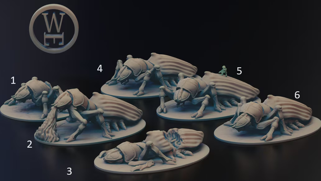 Voidship Troopers - Tanker Bugs - Tabletop RPG - Wargaming - 6mm - Sifi - Resin