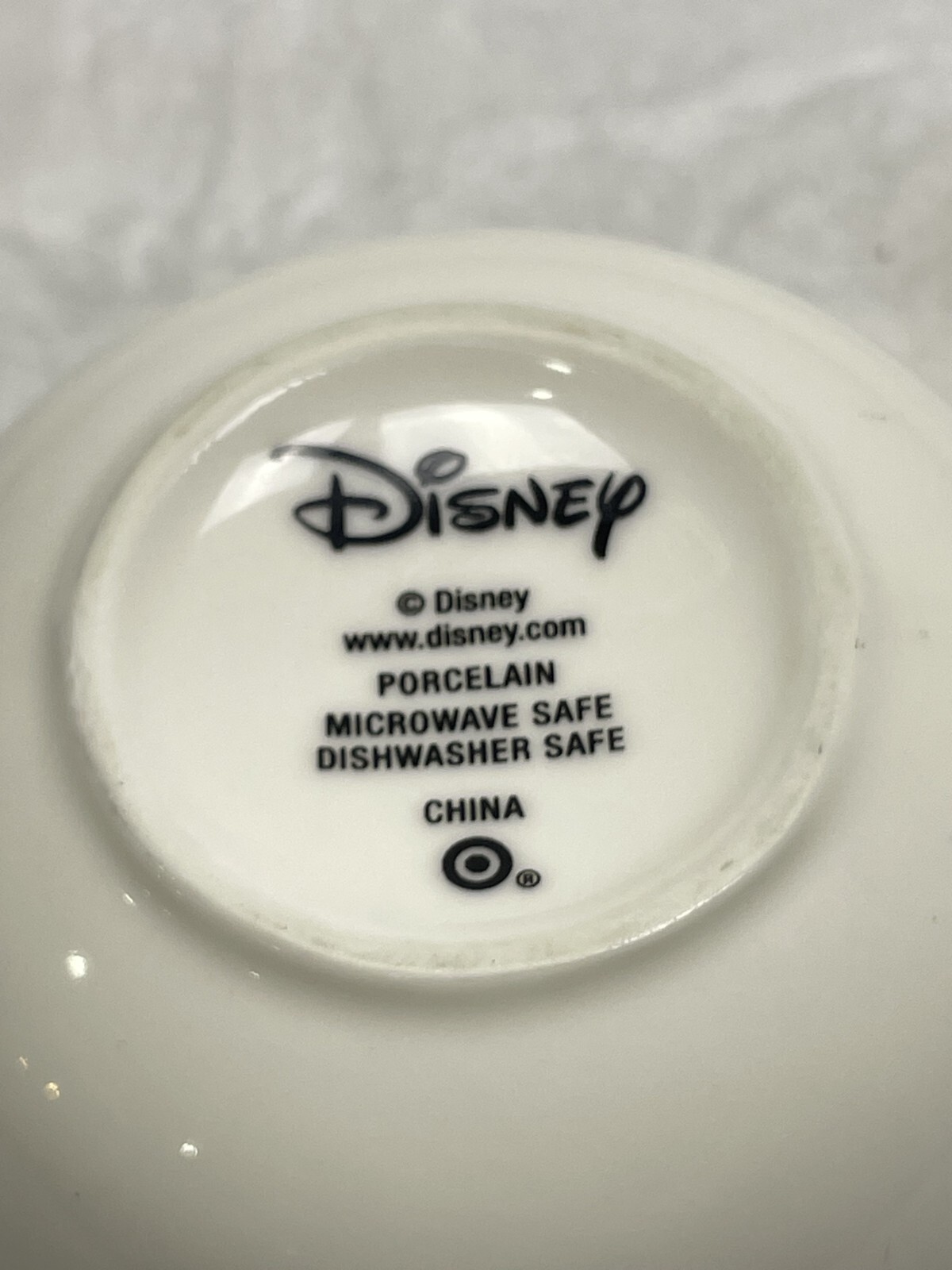 Disney Mickey Mouse Mug Happy and Surprised Look White with Red Handle