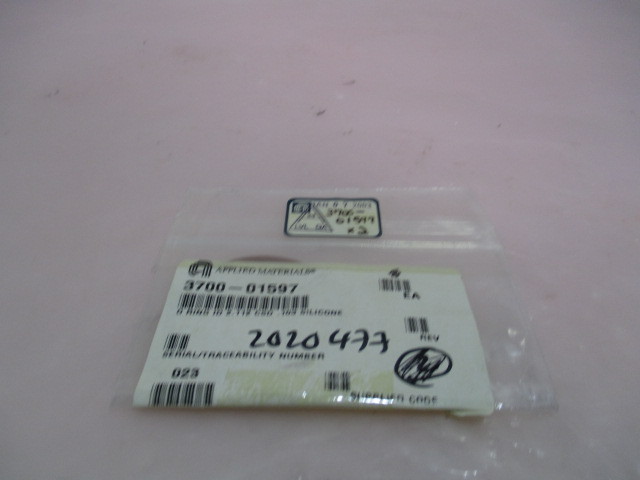 AMAT 3700-01597, O-Ring ID 2.112 CSD .103 Silicone. 417195