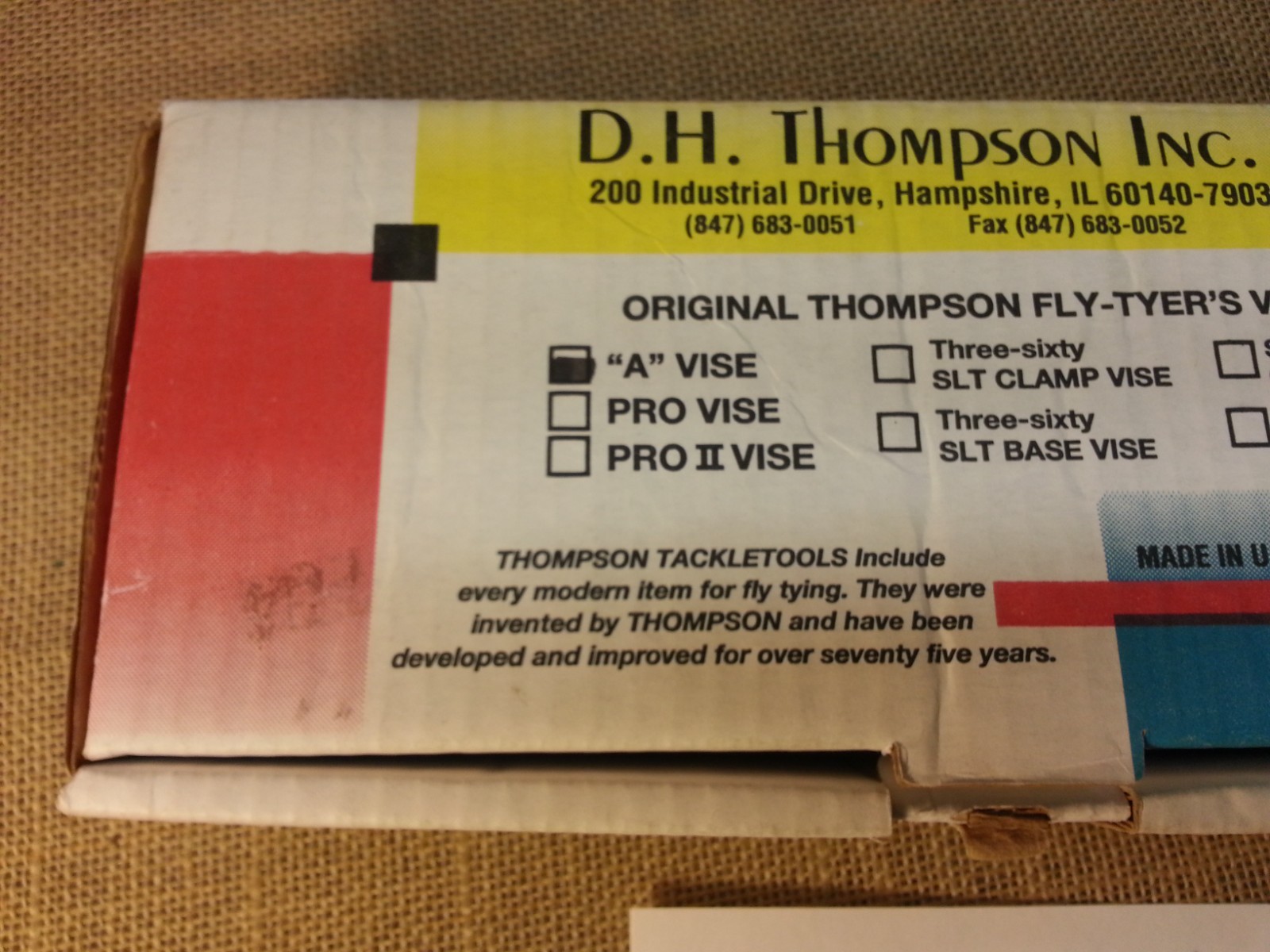 D.H. Thompson "A" Type Fly Tying Vise Kit