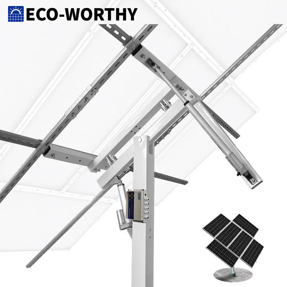 Solar Panel Dual Axis Tracking System(Increase 40% Power)with Tracker Controller