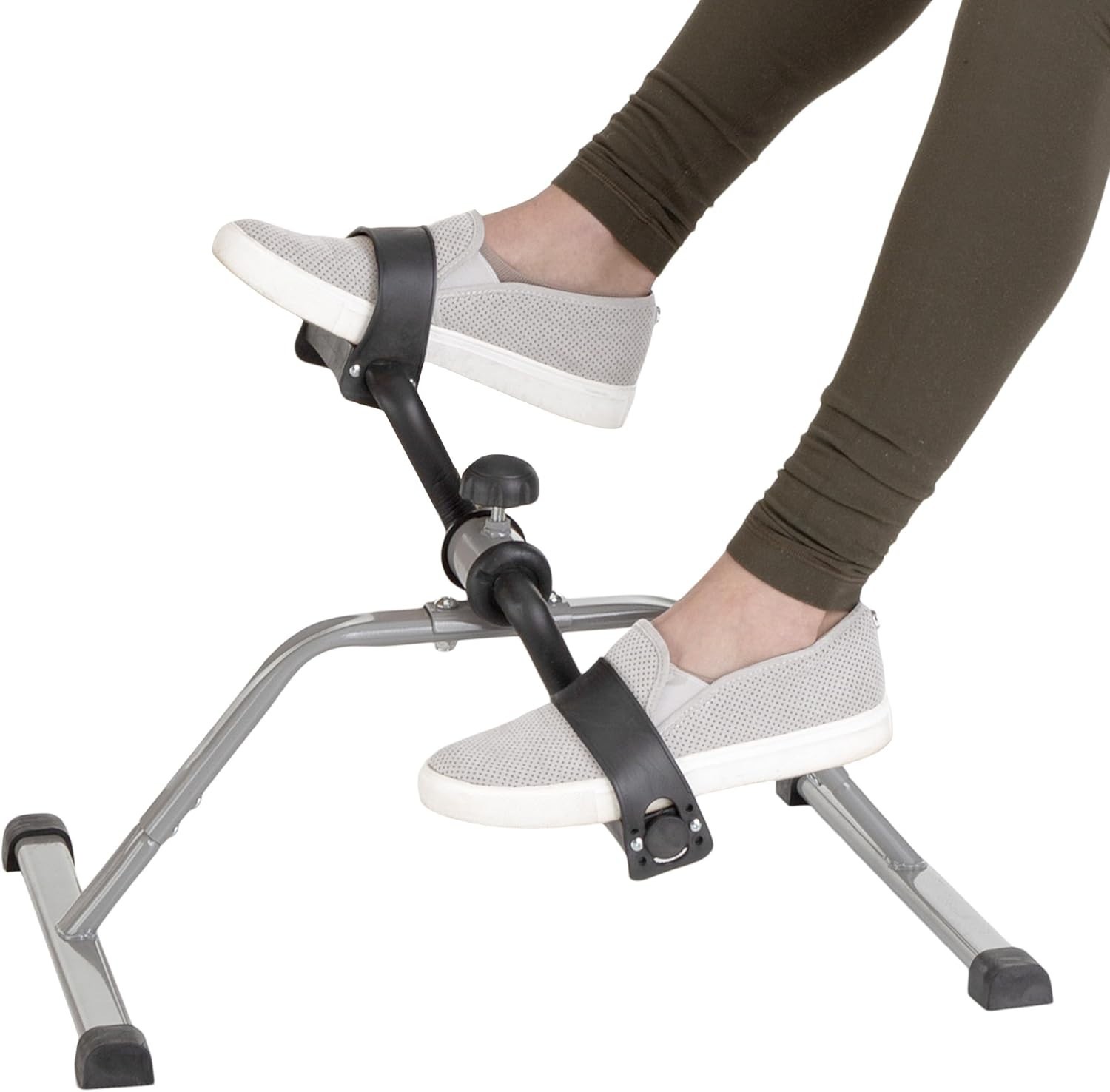 Mini Under Desk Exercise Bike - Compact, Adjustable Resistance & Calorie Tracker