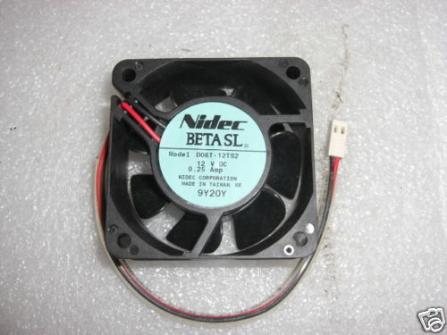 Nidec Beta SL D06T-12TS2 9Y20Y 12VDC .25A Fan
