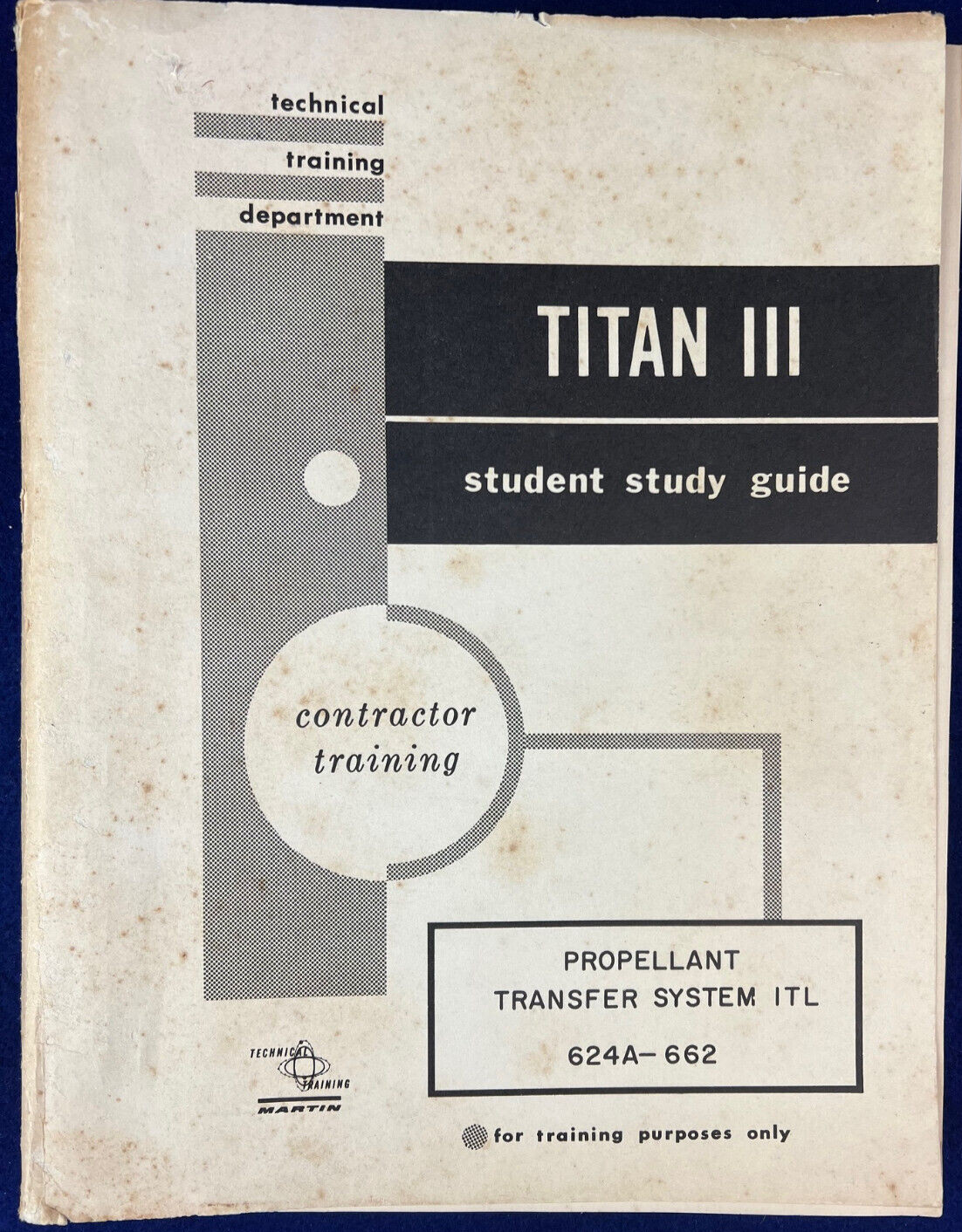 NASA 1964 Titan III Missile Student Study Guide Gemini Book Vintage Manual