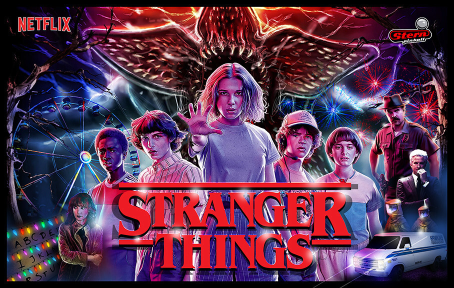 Stranger Things Pinball Alternate Translite HIGHEST QUALITY RESOLUTION!