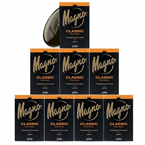 Magno Soap 4.4 oz La Toja. Magno Classic Black 8 pack