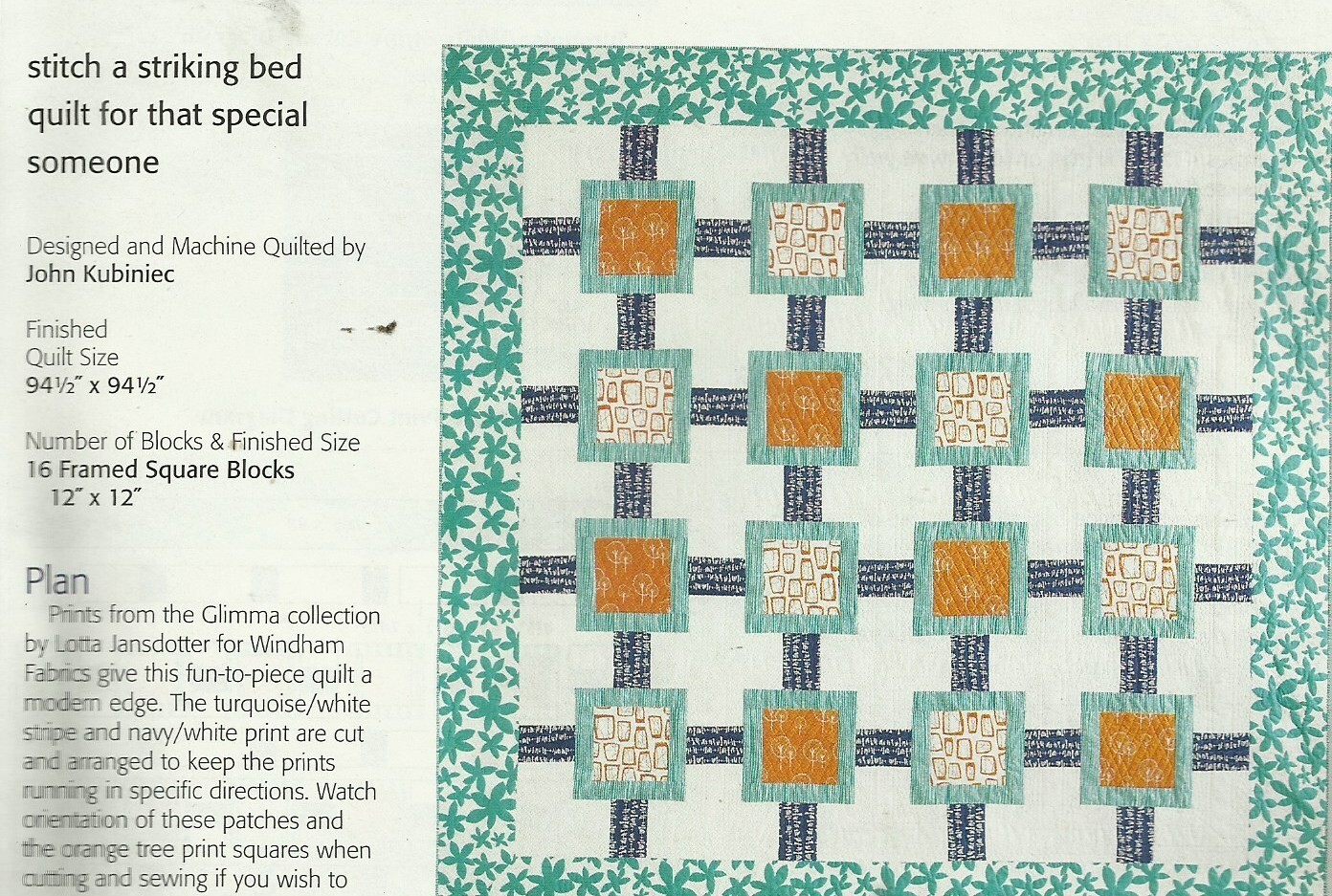 E0011 WHOLE LOTTA LOVE QUILT PATTERN/INSTRUCTIONS