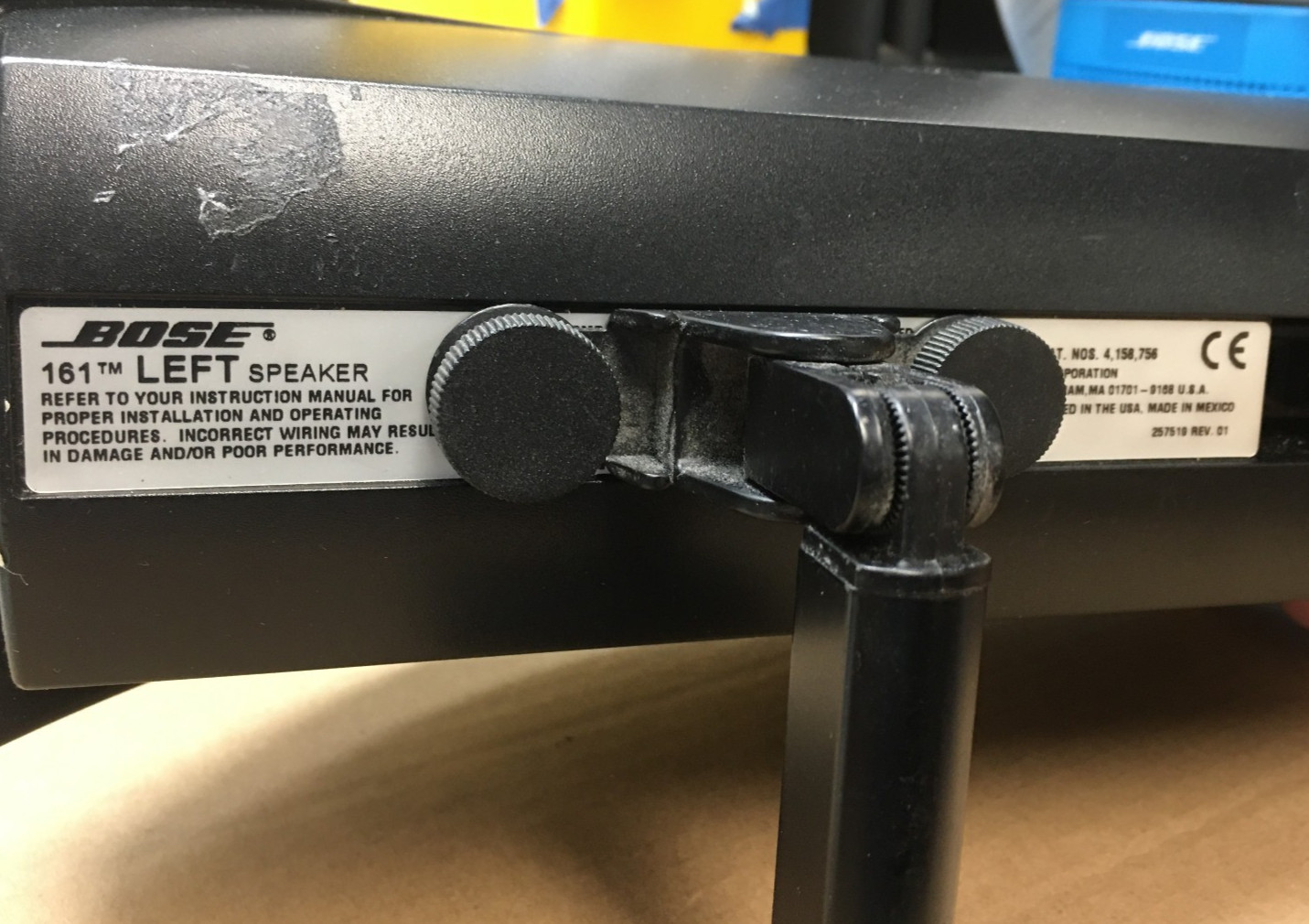 Bose Wall/Ceiling Brackets for Bose 151SE / 161 Speaker - BLACK - PAIR