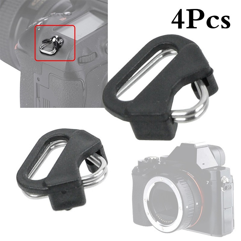 4* Triangular Split Ring Stainless Steel Part For Camera Back Belt Strap Buckle