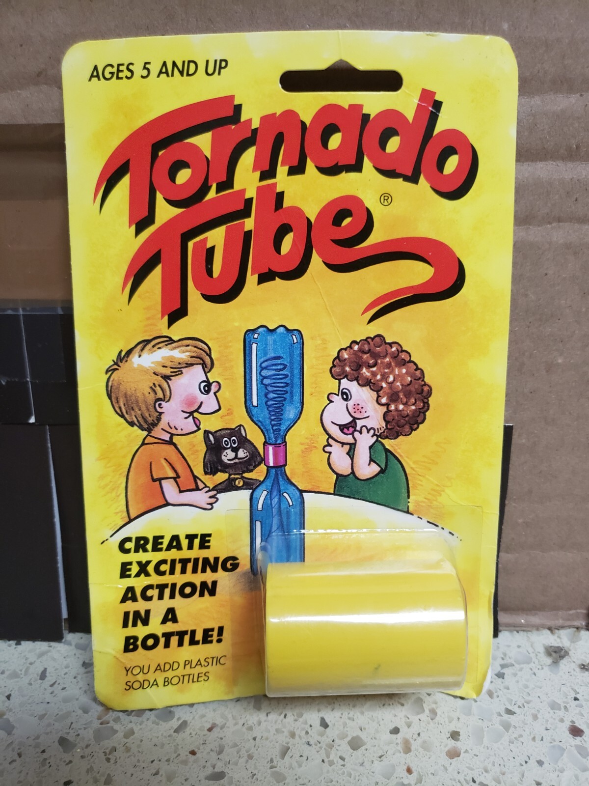Tornado Tube Yellow Vintage Unopened NEW SEALED