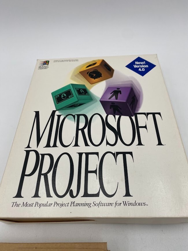 Microsoft Project New Version 4.0 6 Disc Set