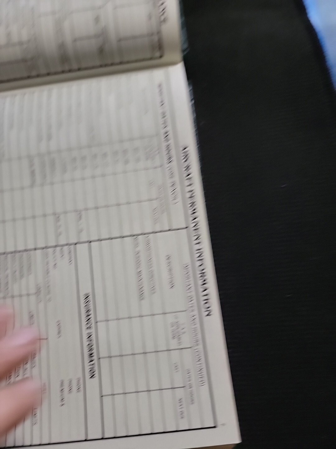 PILOT'S TAXLOG FLIGHT RECORD 1985