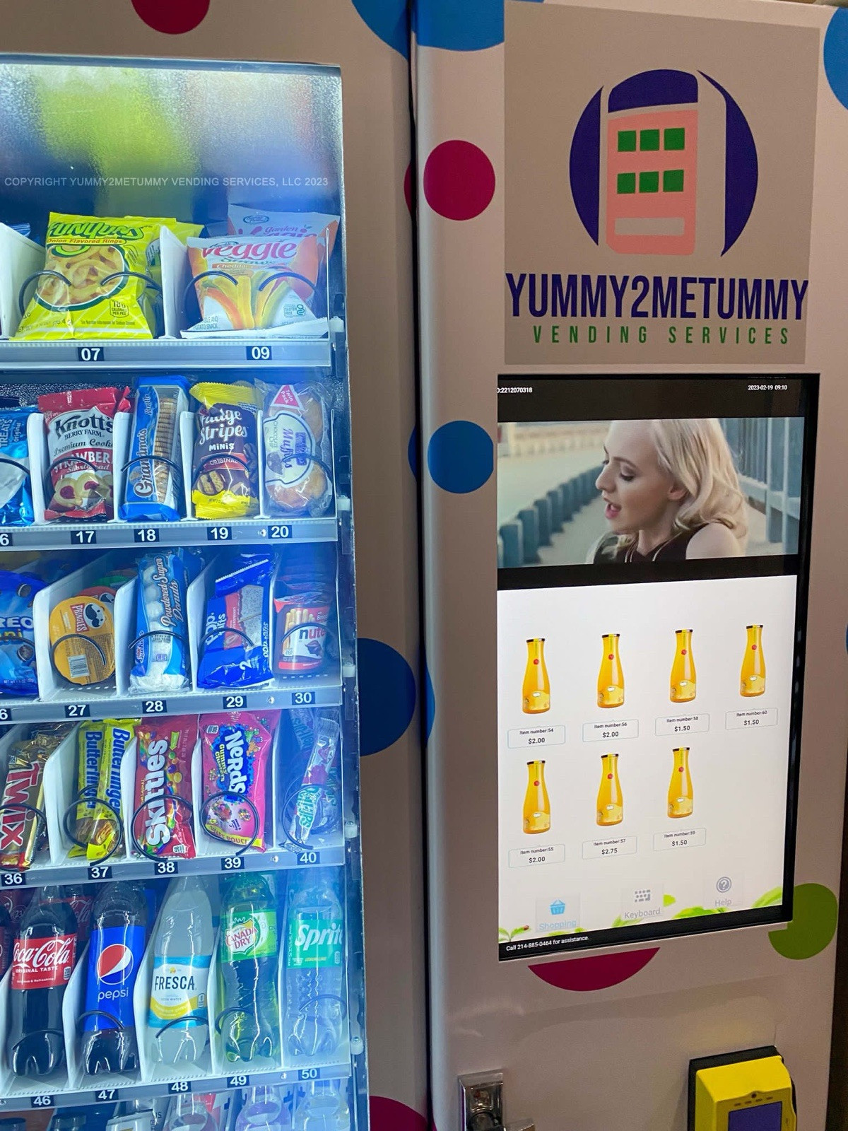 Combo vending machines for sale with touch screen!