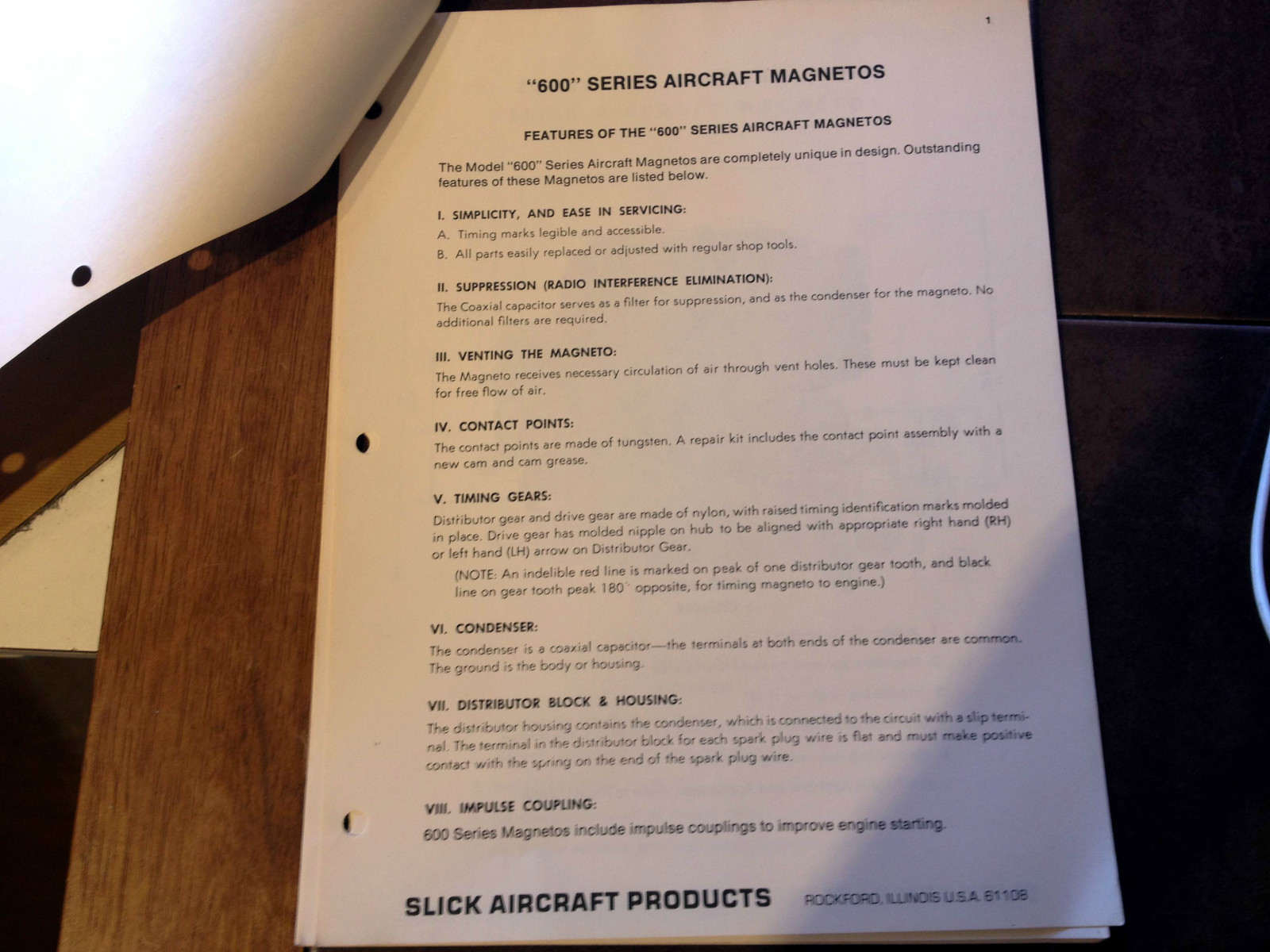 Slick 600 Series Magnetos Service Manual