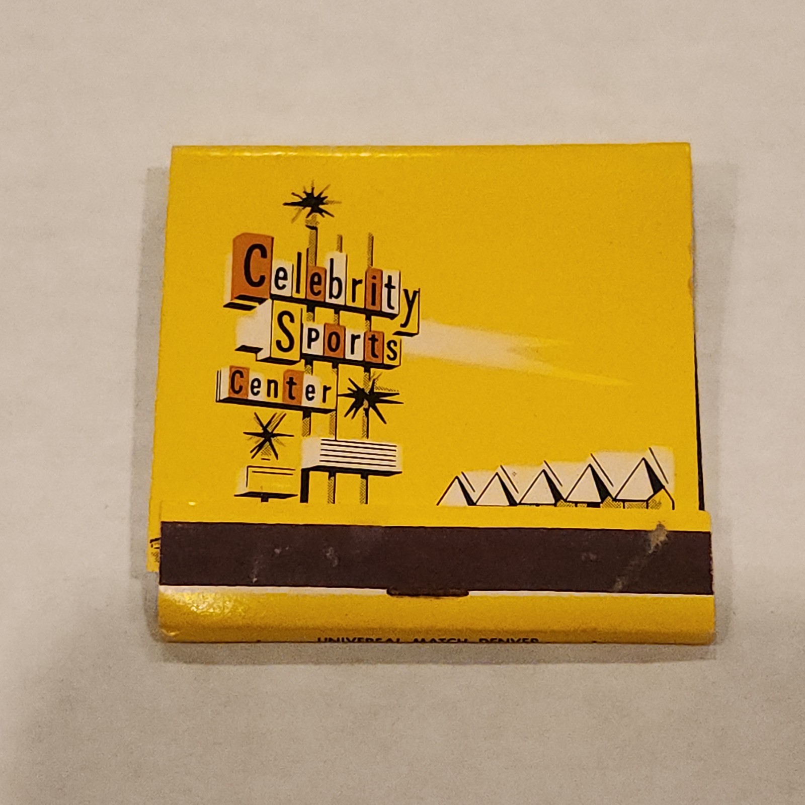 Celebrity Sports Center Matchbook - Denver, CO