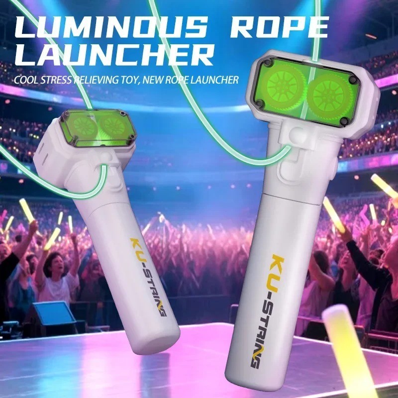 Lasso String Shooter Loop Toy Handheld Zip Rope Launcher Propeller Gift CW