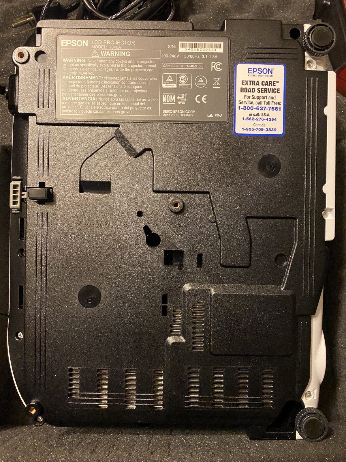 Epson VS355 WXGA 3LCD Projector Bundle – Refurbished, Only 75 Hours – Hard Case