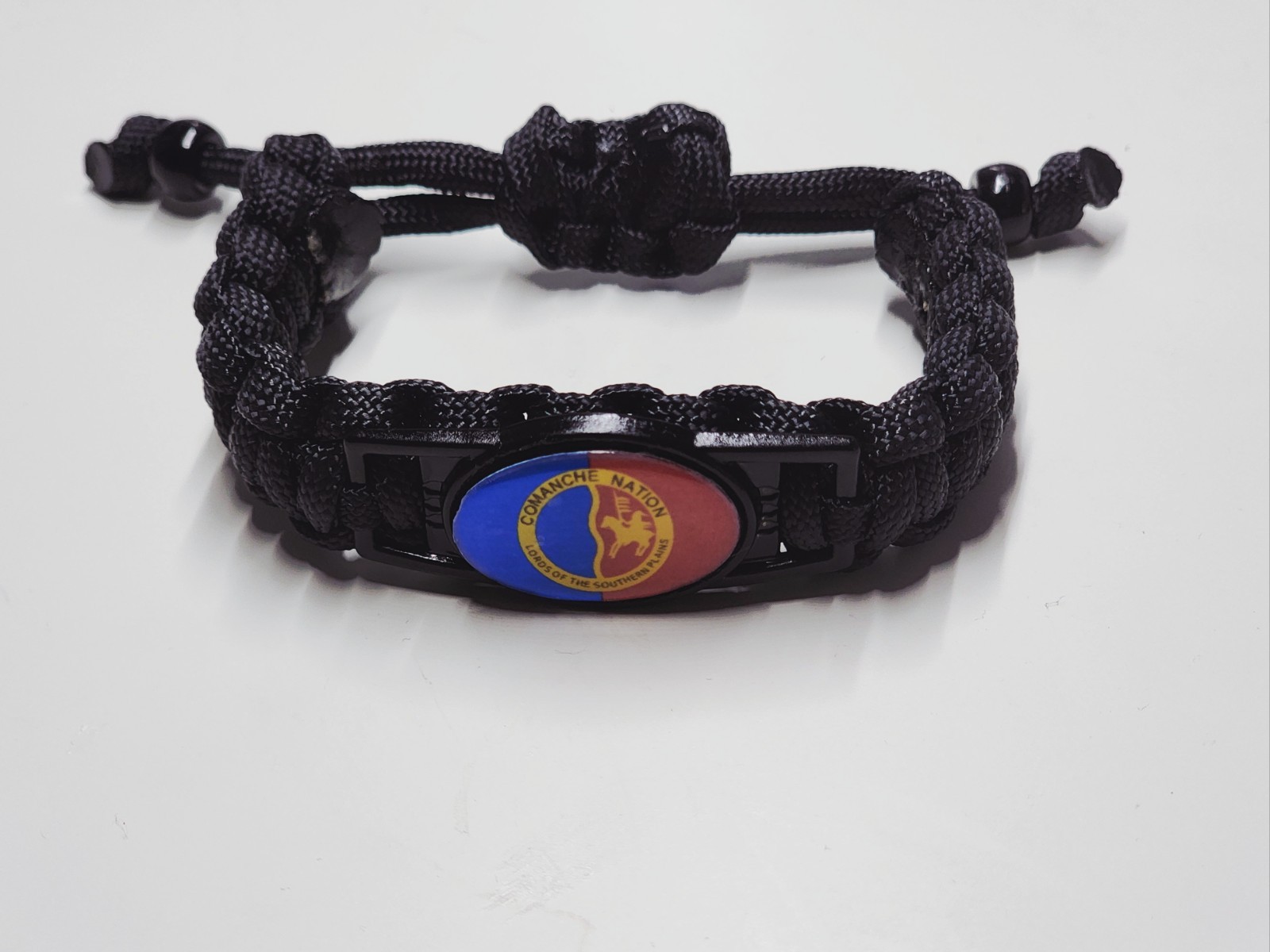 Comanche Nation Flag Adjustable Charm Bracelet Native American Heritage