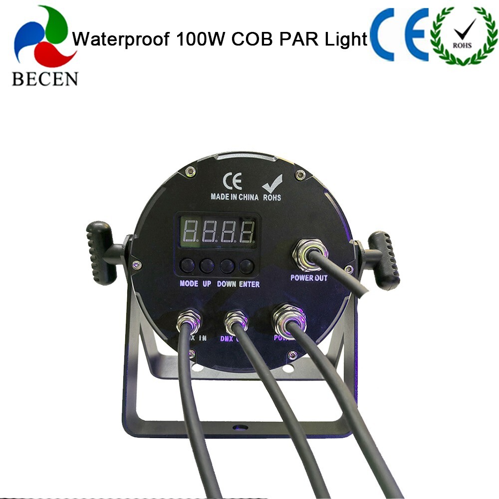 BECEN Outdoor 100W COB LED Par Stage Light Warm White Church Yard Wedding Light