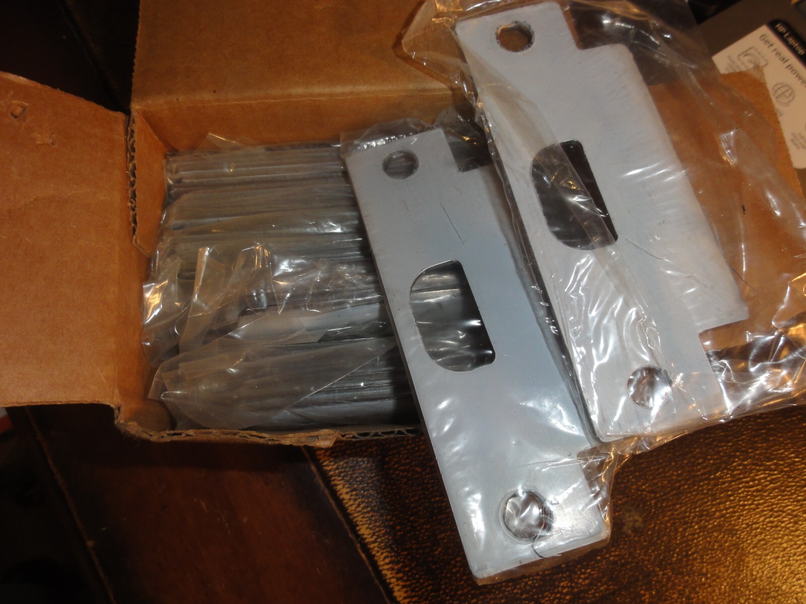 LOT of 27 DEADBOLT 5" STRIKE PLATES Dormakaba BRAND NEW Heavy Duty Metal