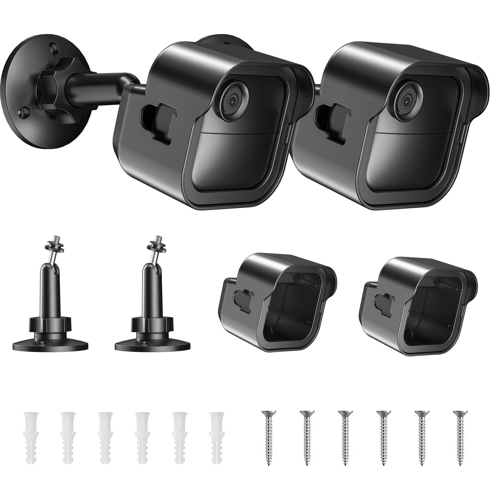 Rhorawill Wall Mount for All - New Blink Outdoor Camera, 2 Pack Black