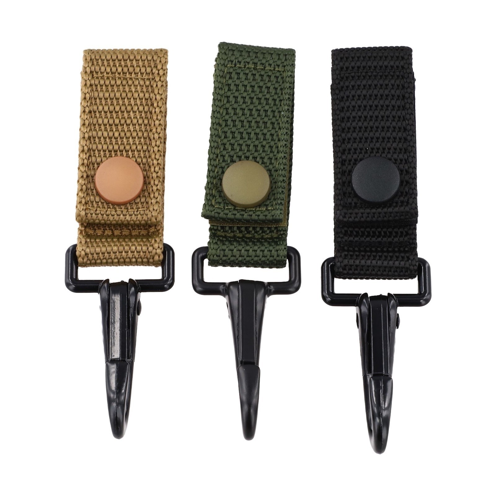 3 PCS Heavy Duty Key Holder Clips with Snap Hook for Secure Key Carrying