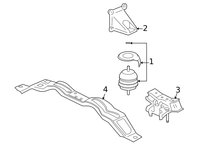 Genuine GM Mount Bracket 25740814